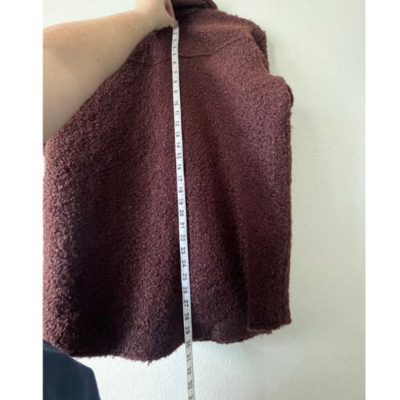 NWT Express Brown Teddy Jacket – Size Small – Faux Fur w/ Gold Button Details - Picture 6 of 9